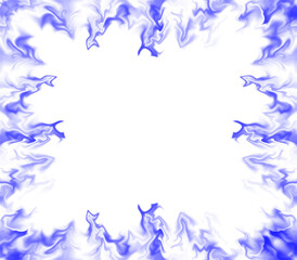 Blue Smoke Frame Border Effect