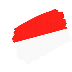 Indonesian Brush Flag Texture