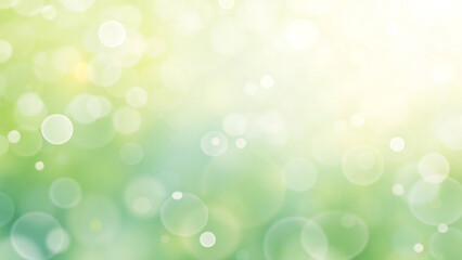Abstract bokeh light green nature background. Use as wallpaper or backdrop.