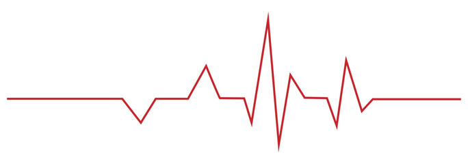 Fototapeta premium heartbeat, pulse, ECG, EKG, waveform, medical, health, healthcare, cardiology, rhythm, heart, symbol icon