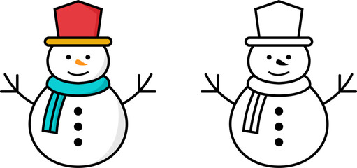 snowman Christmas icon