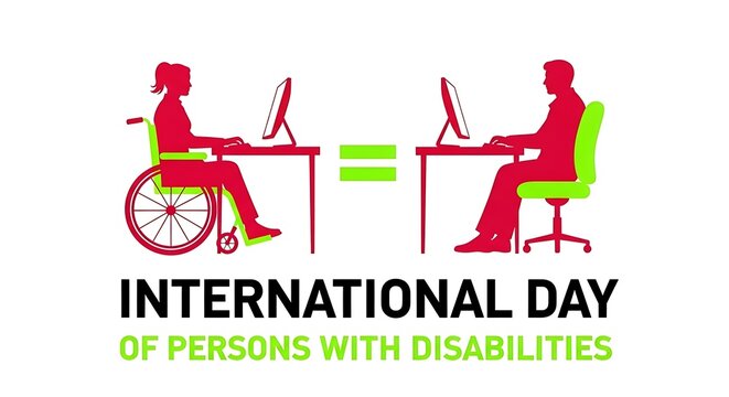 Embracing Digital Equality A Graphic Representation of Inclusive Work Environments for Individuals with Disabilities, Celebrating Global Awareness