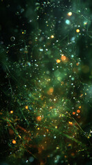 abstract colorful bokeh background glitter mobile vertical format background wallpaper green gold bokeh glowing