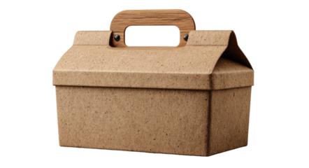 Brown box, light-grain handle; symmetrical