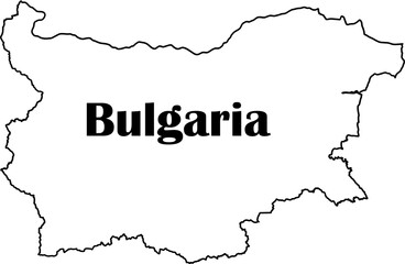 Bulgaria Map With National Flag Colors – Vector Graphic Design