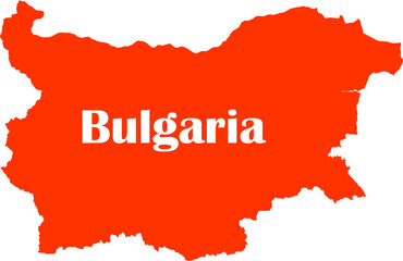 Bulgaria Map With National Flag Colors – Vector Graphic Design