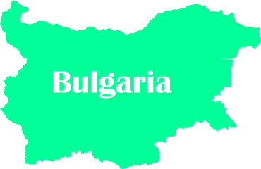 Bulgaria Map With National Flag Colors – Vector Graphic Design