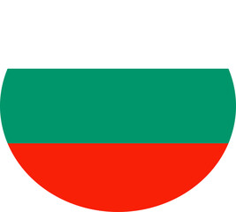 Bulgaria Map With National Flag Colors – Vector Graphic Design