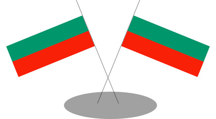 Bulgaria Map With National Flag Colors – Vector Graphic Design