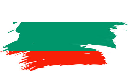 Bulgaria Map With National Flag Colors – Vector Graphic Design