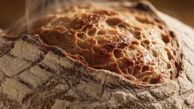 Artisanal Loaf: A Culinary Journey in Time-lapse Capturing Baking Evolution