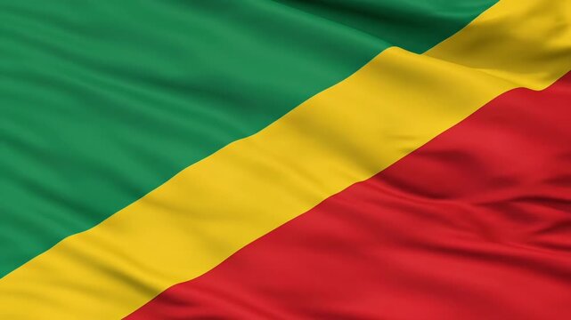 Waving Flag of Republic of the Congo