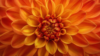 Fototapeta premium Vibrant orange flower with layered, textured petals, created AI