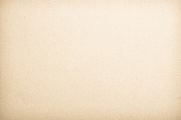 Old paper vintage texture surface for background. Recycle pale brown paper texture, Cream color recycled kraft paper texture blank with copy space for text.