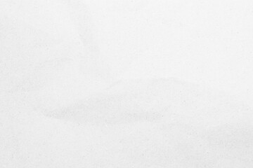 White recycled craft paper texture as background. Grey paper texture, Old vintage page or grunge vignette of old newspaper. Pattern rough art creased grunge letter. Hardboard with copy space for text.