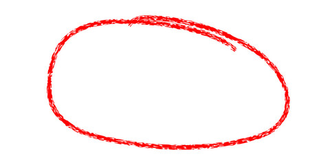 hand drawing different circles isolated on the transparent background, Handwritten red circle. For marking text, numbers, marker pen, pencil, logo, hand-drawn doodle grunge circle highlights