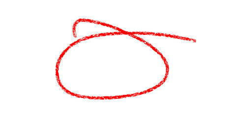 hand drawing different circles isolated on the transparent background, Handwritten red circle. For marking text, numbers, marker pen, pencil, logo, hand-drawn doodle grunge circle highlights