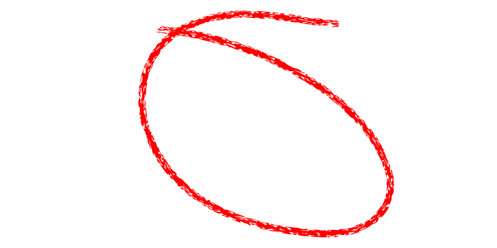 hand drawing different circles isolated on the transparent background, Handwritten red circle. For marking text, numbers, marker pen, pencil, logo, hand-drawn doodle grunge circle highlights