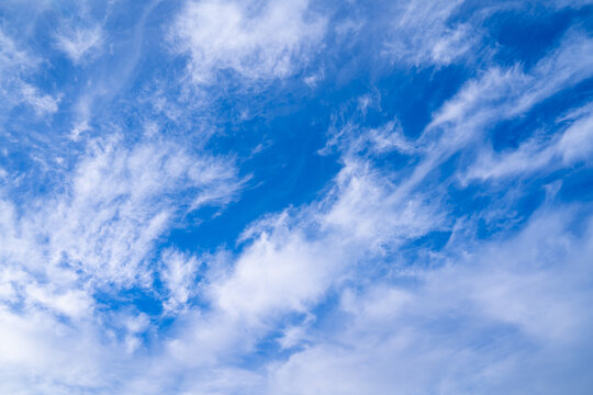 summer evening, sunset in yellow, orange and pink with clouds, background