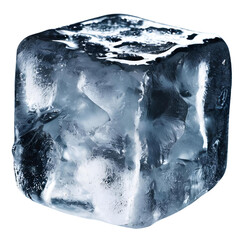 ice cubes ; isolated on a transparent background