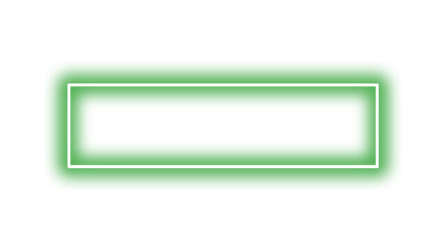 Green Neon Frame – Bold Rectangular Border Design