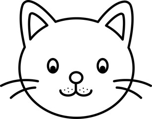 Cat Face icon. Vector illustration