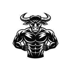 bull, silhouette, taurus, cow, cattle, animal, farm, ranch, wild, wildlife, aggressive, charge, charging, attack, danger, power, powerful