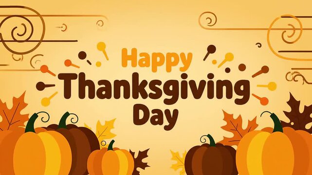 Celebrating Happy Thanksgiving Day with festive autumn illustrations perfect for greetings and background design elements concept