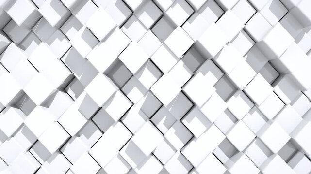 4k abstract geometric cube background