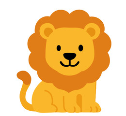 lion cartoon isolated on white