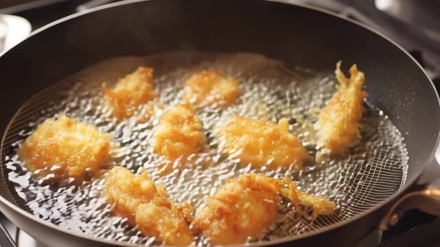 ワークから網へ&mdash;雫が飛ぶ大量フライの手渡し