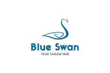 abstract business logo swan