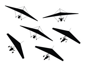 Hang Glider Silhouettes Collection - Adventure and Freedom in the Sky