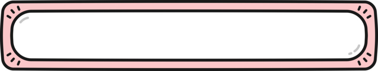 Obraz premium Cute Handdrawn Text Box Border Background