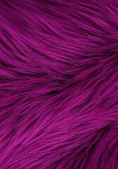 Fototapeta premium Extremely soft, vibrant purple fur texture close-up demonstrating springy, dynamic fibers and a light, fluffy bounce effect under studio lighting ,violet ,textile ,fur
