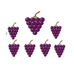 Simple red cherry fruit icon on white background