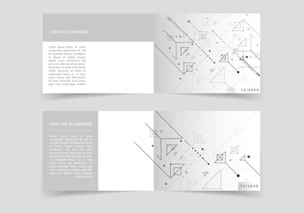 Minimalism monochrome technology pattern. Abstract vector background