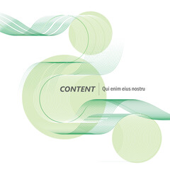 Geometric Elegance: Abstract Waves in Soft. Vector design