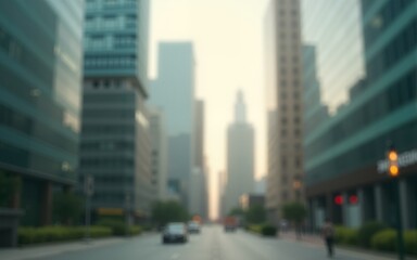 Blurred Modern Buildings with Vintage Filter. High quality