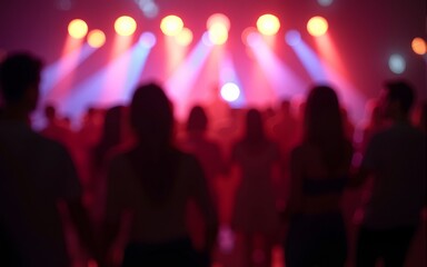 blurred shining background people at party. High quality