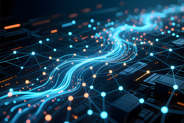 Abstract Data Flow and Communication Network on a Digital Circuit Board Background