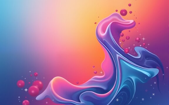 Abstract fluid gradient cover template. Set of modern poster with vibrant graphic color, geometric shapes. Retro gradient background design for brochure, flyer, wallpaper, banner, business card.