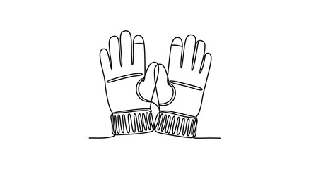 Obraz premium Leather gloves style protection