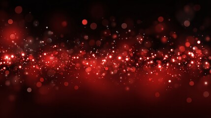 Fototapeta na wymiar Abstract gradient red background with glowing bokeh lights and soft silhouette dreamy blur modern minimal backdrop for posters invitations web banners social media graphics and elegant design