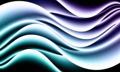 Abstract Flowing Waves with Blue and Purple Gradient | Modern Background for Technology, Design, and Creative Projects.