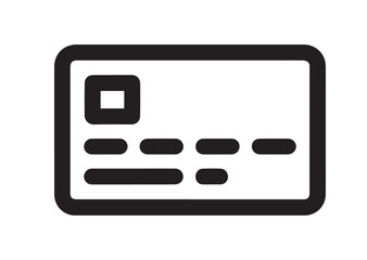 Credit card icon, Credit card solid vector