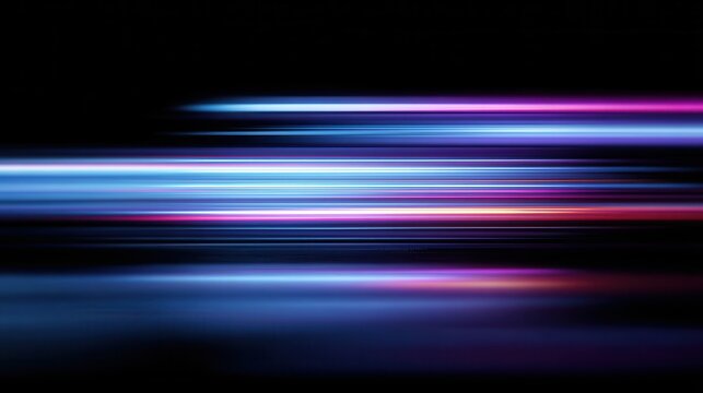 Vibrant horizontal streaks of blue and pink paint a dynamic abstract background filled with energy and movement - Powered by Adobe