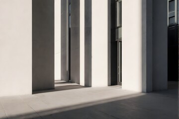 A modern architectural structure, emphasizing minimalism, design, and urban aesthetics.