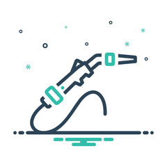 Mix icon for welding torch