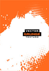 Orange Grunge Vector Texture Background Design